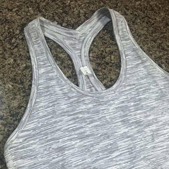 Cute Lululemon CRB Cool Racerback II Alpine White/Gray - Picture 2 of 9